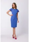 Rochie creion cu maneci scurte -