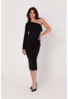 Rochie creion cu un umar -