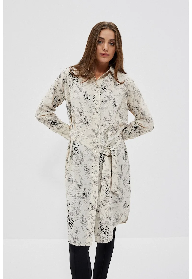 Rochie cu Imprimat si Curea