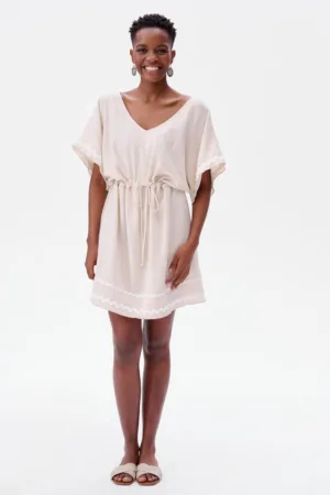 Rochie cu amestec de in Aurelia Mini