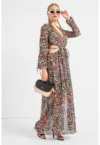 Rochie cu animal print Keresa