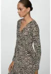 Rochie cu animal print Lin