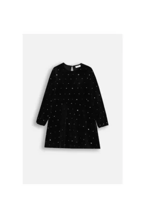 Rochie cu aspect de catifea si croiala tip A