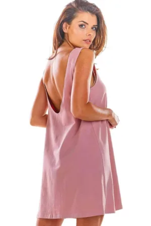 Rochie cu bretele si spate decupat