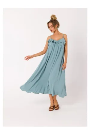 Rochie cu bretele subtiri - agave - XXL