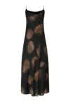 Rochie cu bretele subtiri si motive animal print