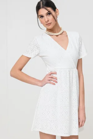 Rochie cu broderie Sangallo Abby