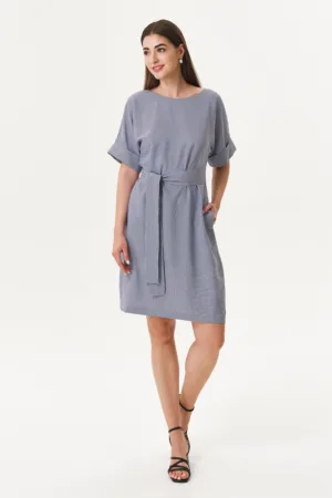 Rochie cu cordon in talie