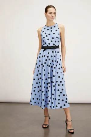 Rochie cu buline si funda
