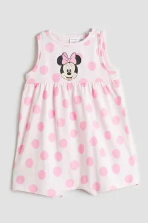 Rochie cu buline si model cu Minnie Mouse