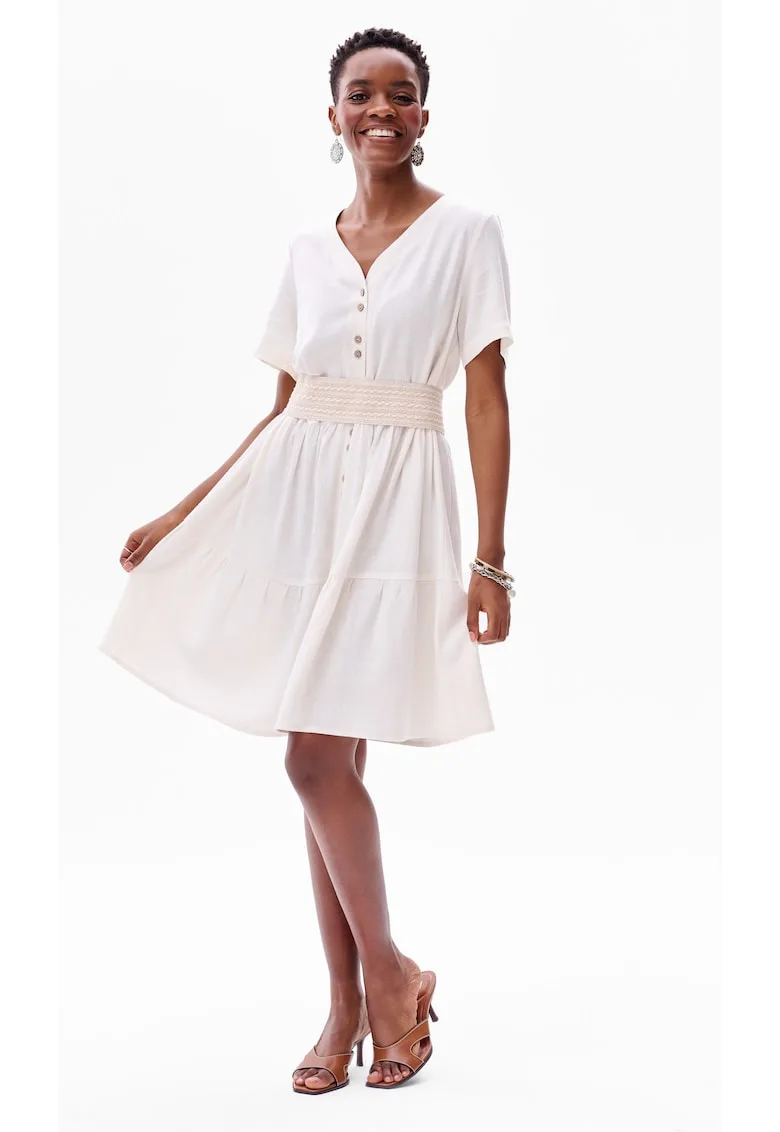 Rochie cu cord in talie Oliwia Pannaccotta