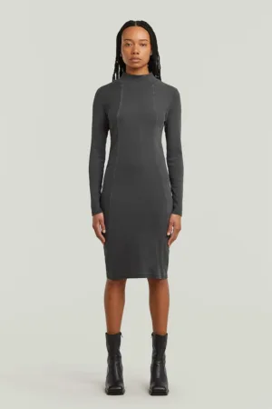 Rochie cu croiala bodycon din amestec de bumbac organic