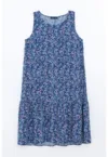 Rochie cu croiala dreapta si imprimeu floral