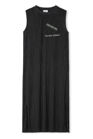 Rochie cu croiala dreapta si model text