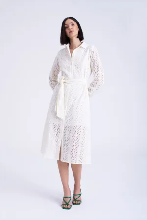 Rochie cu croiala in A - cordon in talie si decupaje