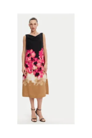 Rochie cu croiala in A - imprimeu floral - DD4KH09C - poliester