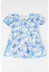 Rochie cu croiala in A si imprimeu floral