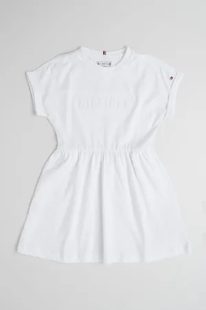 Rochie cu croiala in A si logo brodat discret