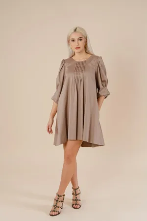 Rochie cu croiala in A si maneci 3/4 Meghan