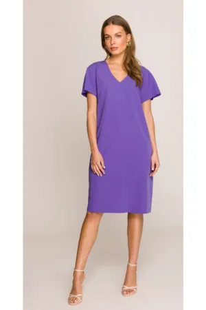 Rochie cu croiala lejera - Violet -
