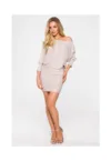 Rochie cu decolteu adanc - sampanie -