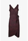 Rochie cu decolteu in V -  Multicolor