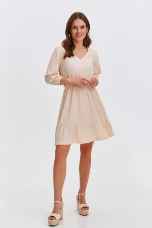 Rochie cu decolteu in V si maneci 3/4