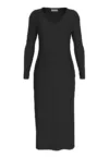 Rochie cu decolteu in V si slit lateral
