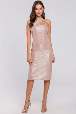 Rochie cu decolteu incrucisat -