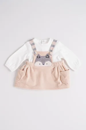 Rochie cu design 2 in 1 si imprimeu grafic