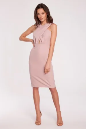 Rochie cu detaliu incrucisat in partea din fata -