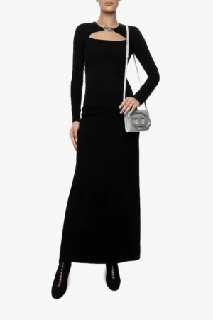 Rochie cu detaliu logo metalic Milano