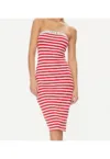 Rochie cu dungi fara bretele