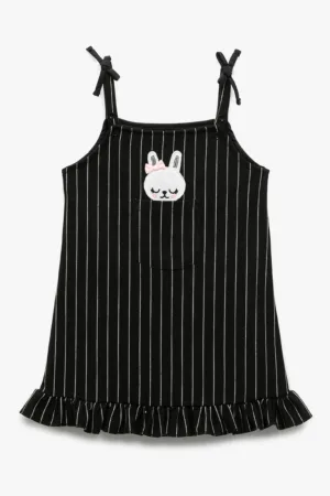 Rochie cu dungi si aplicatie