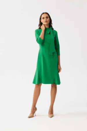 Rochie cu funda la gat -
