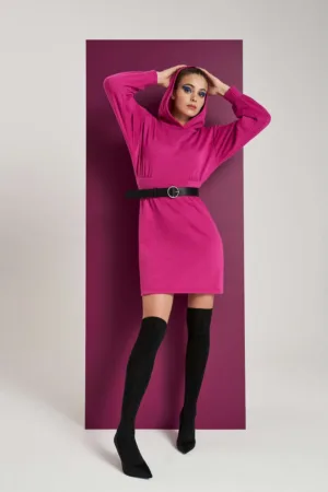 Rochie cu gluga ajustata