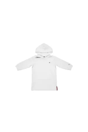 Rochie cu gluga din amestec de bumbac -