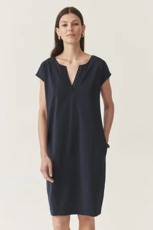Rochie cu guler tunica si buzunare