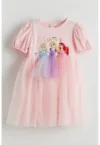 Rochie cu imprimeu Disney Princesses si insertie cu tul