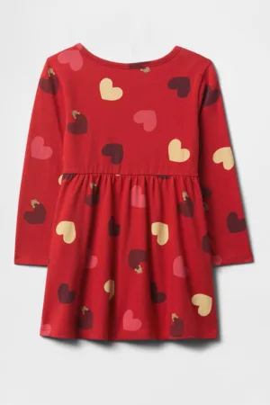 Rochie cu imprimeu cu inimi
