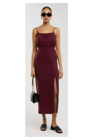 Rochie cu imprimeu cu inimi Frema