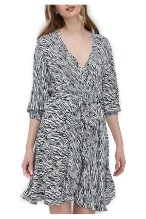 Rochie cu imprimeu cu piele de zebra -