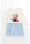 Rochie cu imprimeu desene animate si model 2in1