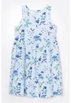 Rochie cu imprimeu fara maneci