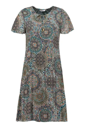 Rochie cu imprimeu si croiala A