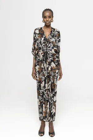 Rochie cu imprimeu tropical