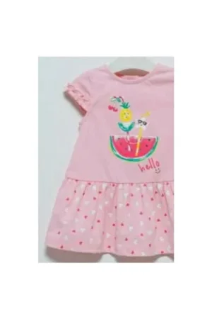 Rochie cu inimioare - albastra - ELB7049V