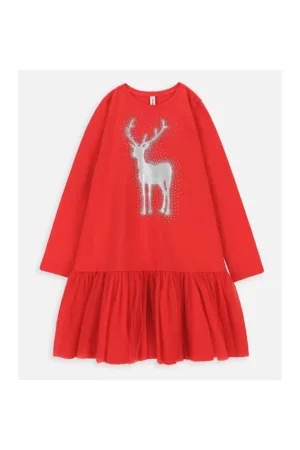 Rochie cu insertie de tulle