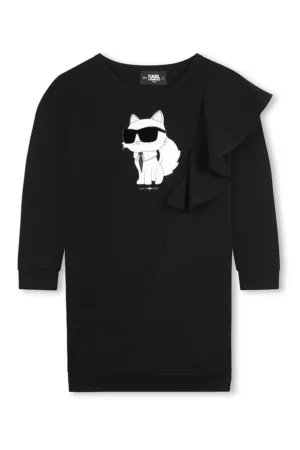 Rochie cu logo si maneci cazute