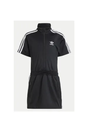 Rochie cu mânecă scurtă și guler cu imprimeu logo